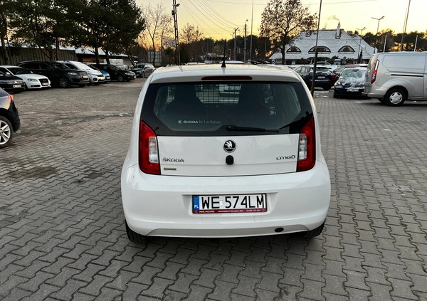 Skoda Citigo cena 21900 przebieg: 158756, rok produkcji 2015 z Sokółka małe 121